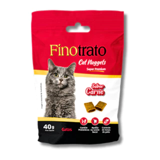 Petiscos para Gatos Adultos Finotrato Cat Nuggets Sabor Carne Super Premium 40g em Oferta na Shopee