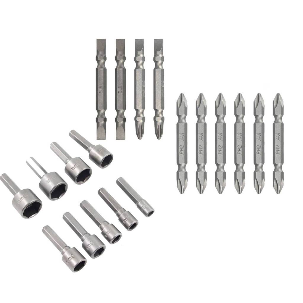 Kit BITS 5 à 13 Soquete Canhão + BITS 10 Ponta Dupla Imantada Conjunto ...