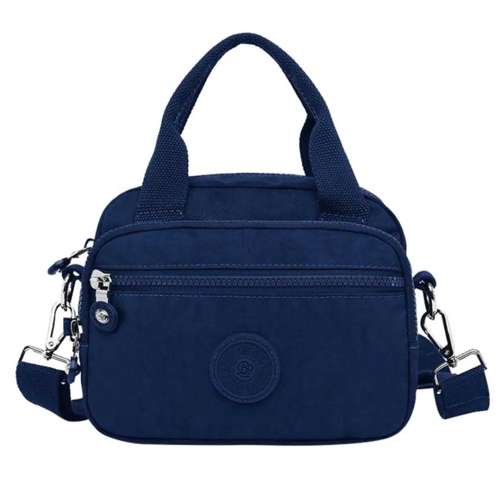 Bolsa Tactel 4 ziper Espaçosa com Alça de Mão e Alça de Ombro