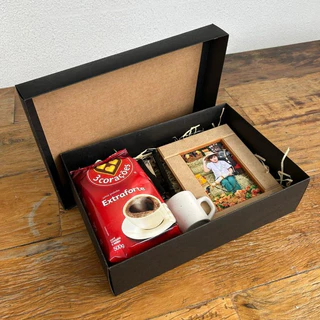 KIT 5~10 Caixas Presente 35x24x9cm Preta | Embalagem Durável Resistente Sofisticada a Formatura Organizadora