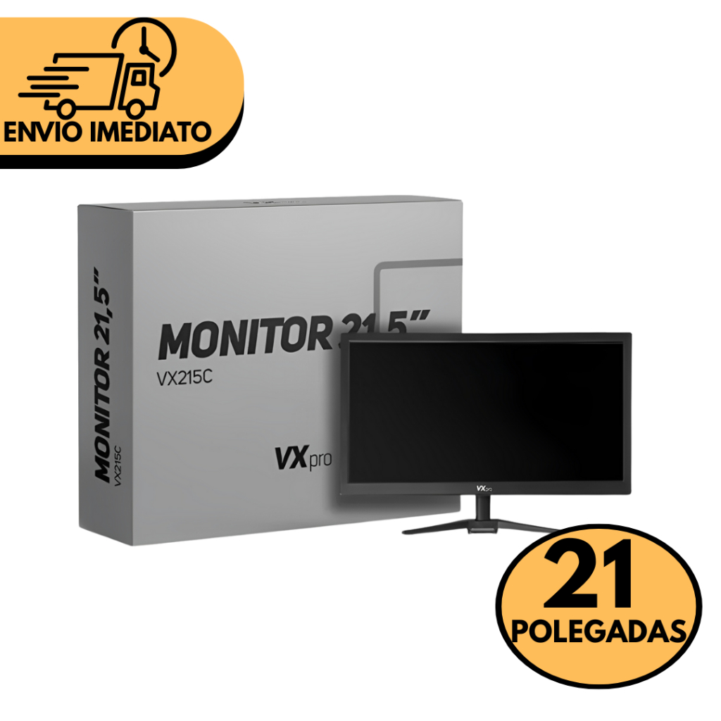 Monitor LED VX Pro 21.5" Full HD 75Hz HDMI + VGA – VX215X | Shopee Brasil