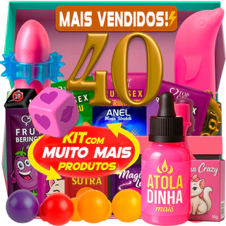 Kit Sex Shop Produtos 40 Itens Eróticos Sexy shopp golds vibrador anel e lubrificante intimo casal adultos sexshop em Oferta na Shopee