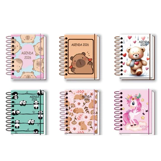 Agenda 2026 com Calendário e Planejamento Pequena Capa Dura (P)