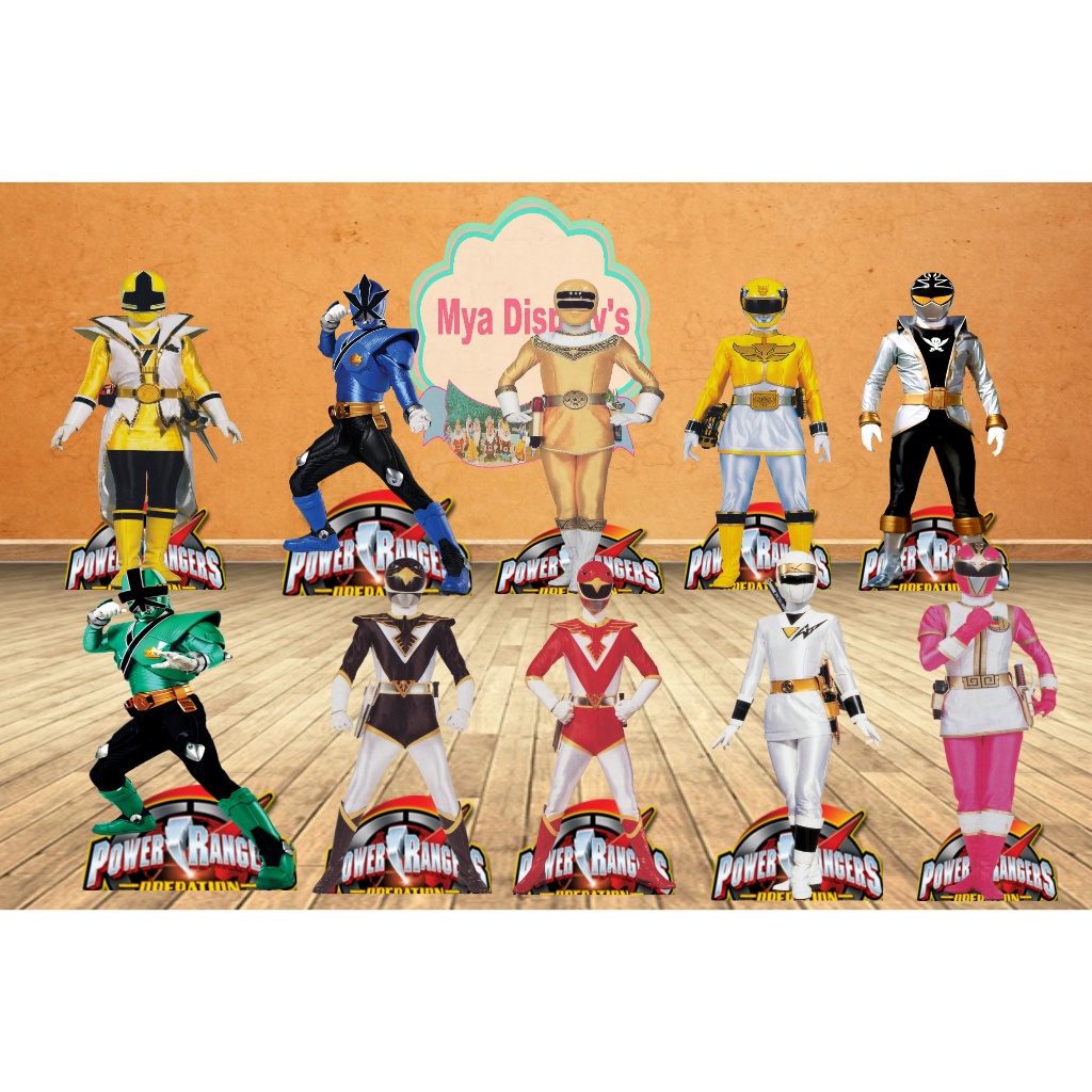 Power Rangers , 10 displays KIT FESTA DISPLAYS . ENVIO RAPIDO | Shopee ...