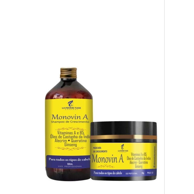 kit Monovin A, Crescimento capilar | Shopee Brasil