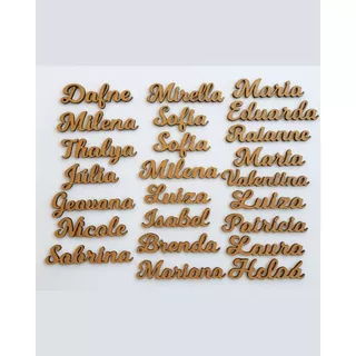 Nome Personalizado em MDF Cru 3mm | 5cm de Comprimento - 10 - 45 unidades