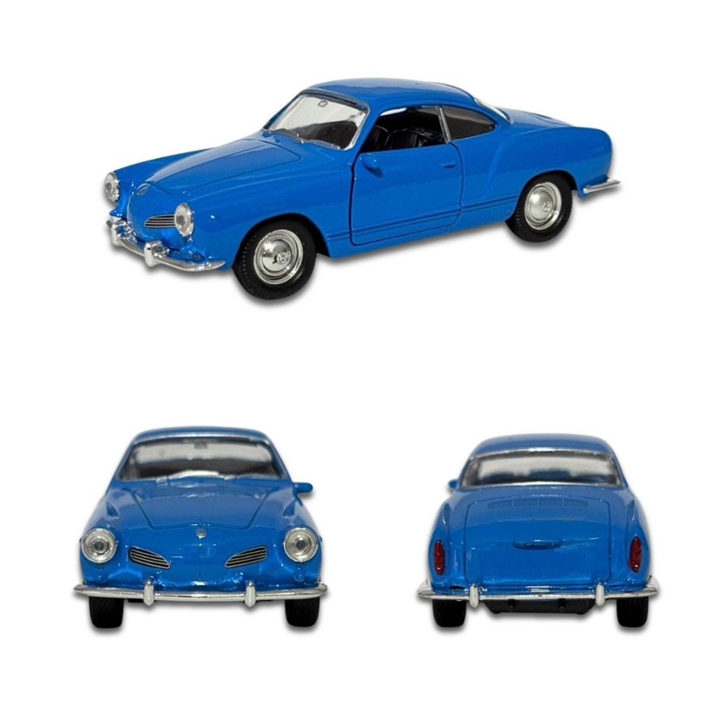 Miniatura Volkswagen Karmann Ghia Carrinho Antigo Metal Coleção
