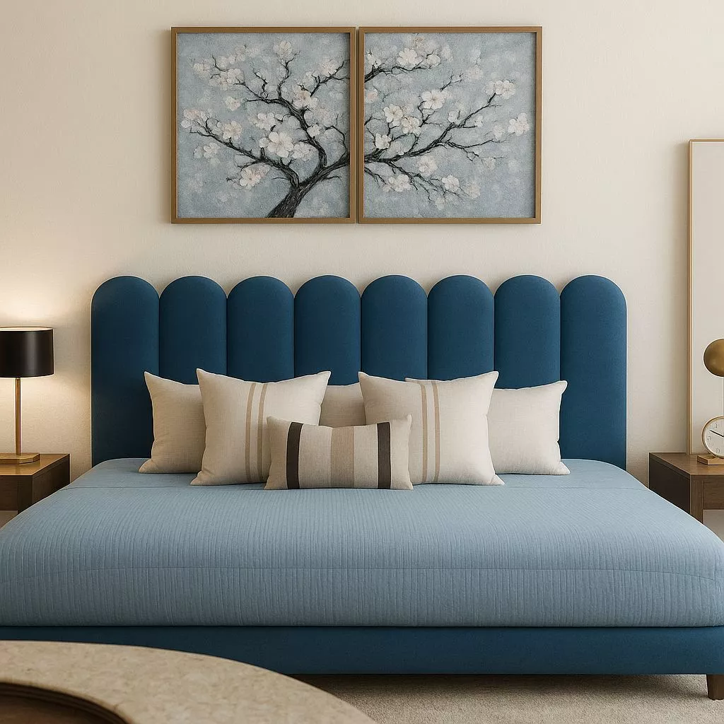 Kit 10 Cabeceiras de Cama Box Casal Modulada 45cmx20cm Nuvem - VÁRIOS TAMANHOS - ENVIO RÁPIDO