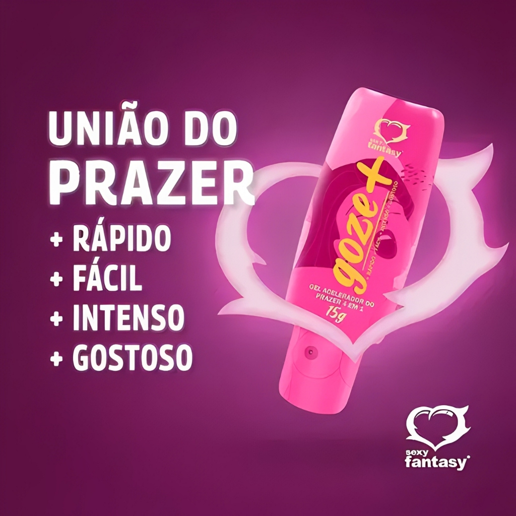 Gel Excitante Feminino Goze+ | 15g Sexy Fantasy | Squirt + Orgasmo ...