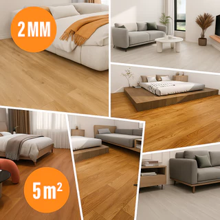 Piso Vinílico Autocolante Madeira - 5m² - Fácil Instalação, Renovação Rápida e Pronta Entrega