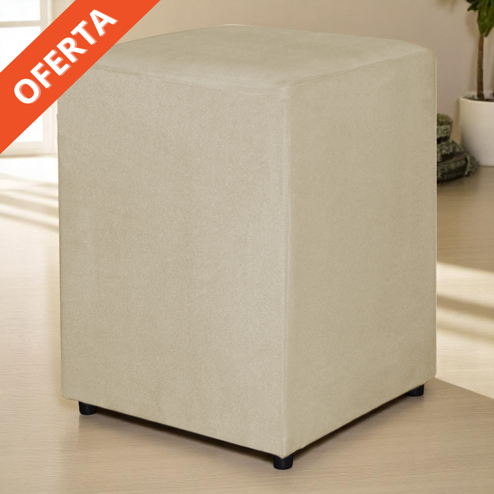 Puff Quadrado Resistente Sala de Estar Recepção Suede | Shopee Brasil