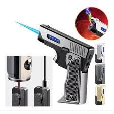 Isqueiro Maçarico De Plasma Usb Elétrico De Arco Duplo Arma