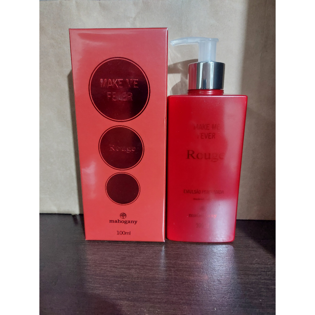 Perfume Fragrância Make Me Fever Rouge com Hidrante corporal | Shopee ...