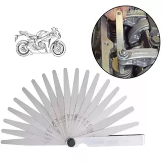 Calibre de Folga 13 lâminas - Regulador Válvulas Motor Carro Moto 0,05 mm a 1,00 mm