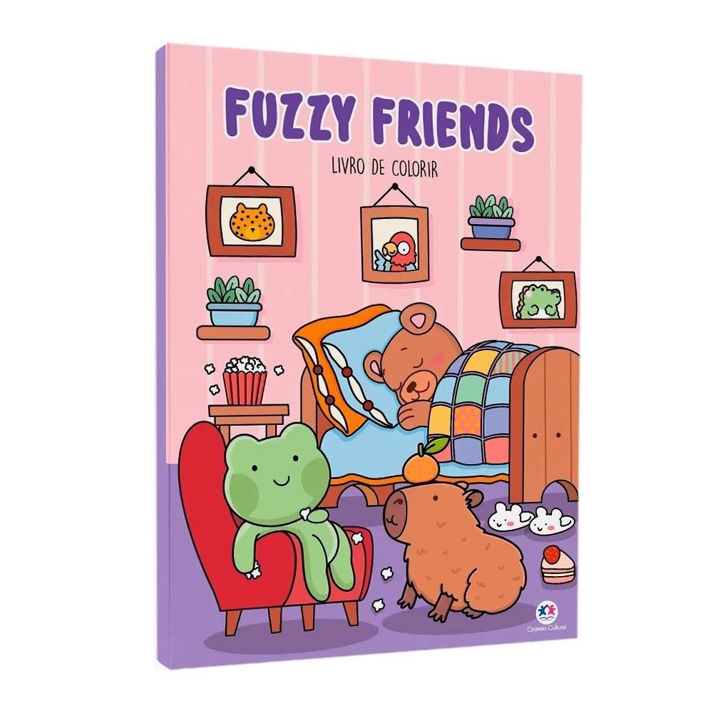 Fuzzy Friends | Para Colorir | Aleksandra Bozhbova | Shopee Brasil