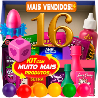 Kit 16 Sex Shop Produtos Eróticos De Sexy Shop casal brinquedos adultos sexual lubrificante intimo sexshop em Oferta na Shopee