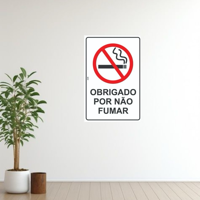 Placa Decorativa 20x30 Proibido Fumar Area Para Fumantes | Shopee Brasil