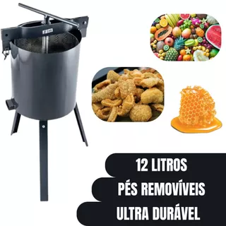 Prensa  de Banha Torresmo Frutas Favo Mel Manual 12 Litros Espremedor Zatti em Oferta na Shopee