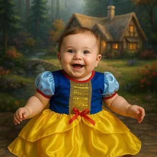 BODY FANTASIA TEMATICO LUXO INFANTIL BEBÊ BRANCA DE NEVE MENINAS MESVERÁRIOS FESTAS CARNAVAL