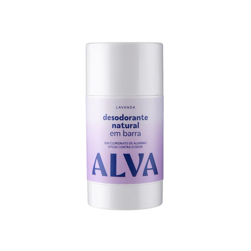 Desodorante Natural em Barra Alva Lavanda - Vegano Sem Alumínio 55g ...