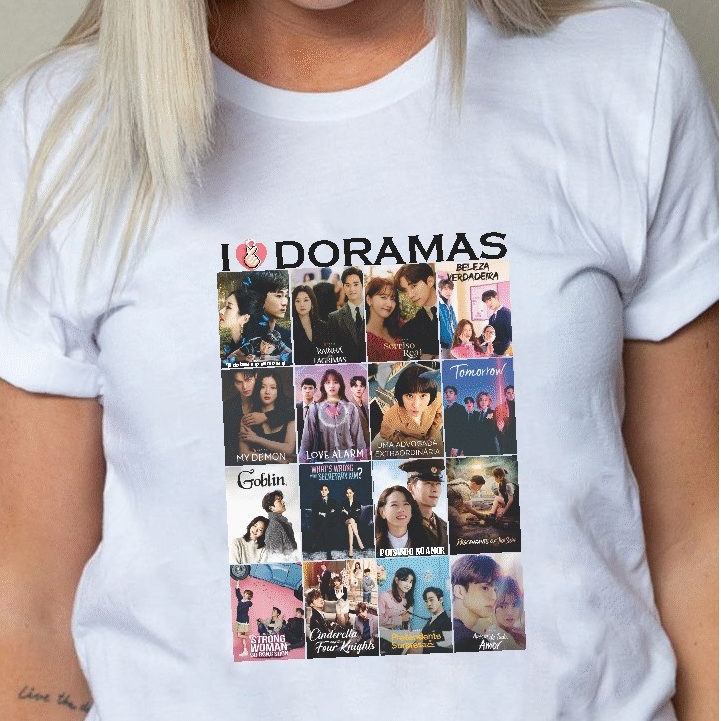 Camiseta I LOVE DORAMAS | Shopee Brasil