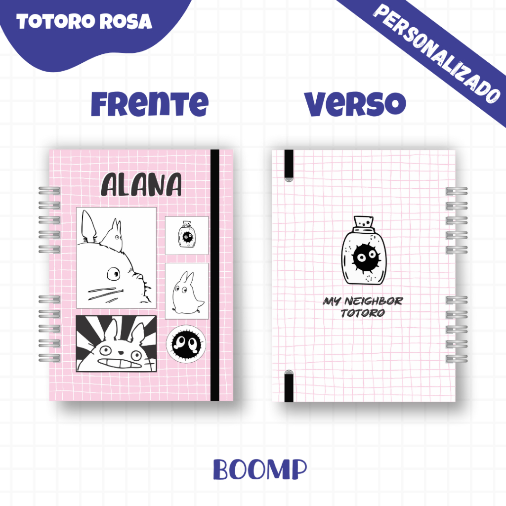 Windowsノート本体 totoro Caderno Sketchbook - Caderno Personalizado com nome - Bullet