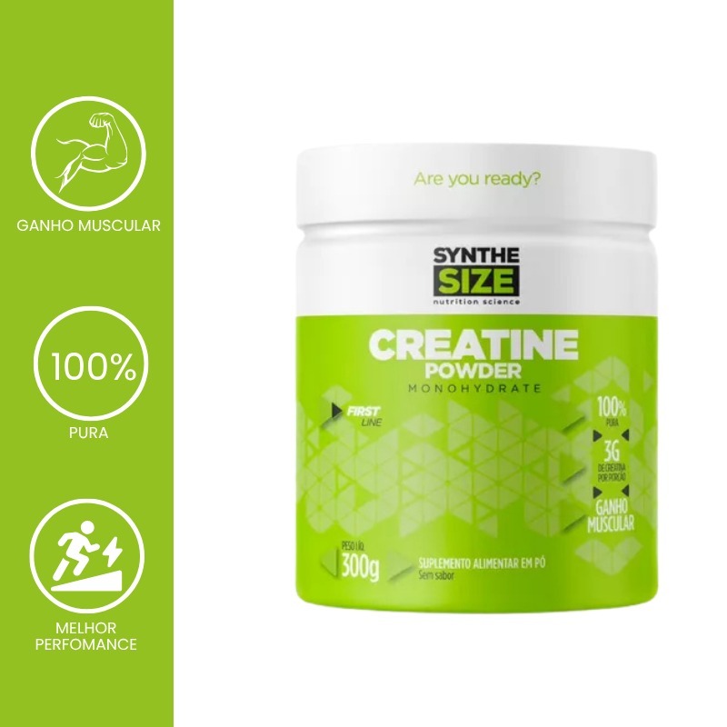 Creatina 300g Synthe Power Monohidratada Desempenho E Força Sem Sabor ...