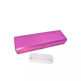 Estojo Plástico Com Espremedor de Tubo Cores Sortidas - Santa Clara em Oferta na Shopee