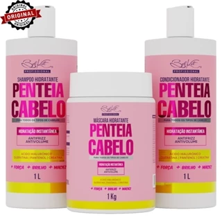 KIT Profissional 3 Itens Penteia Cabelo 1L | Hidratação Capilar - Shampoo, Máscara e Condicionador em Oferta na Shopee