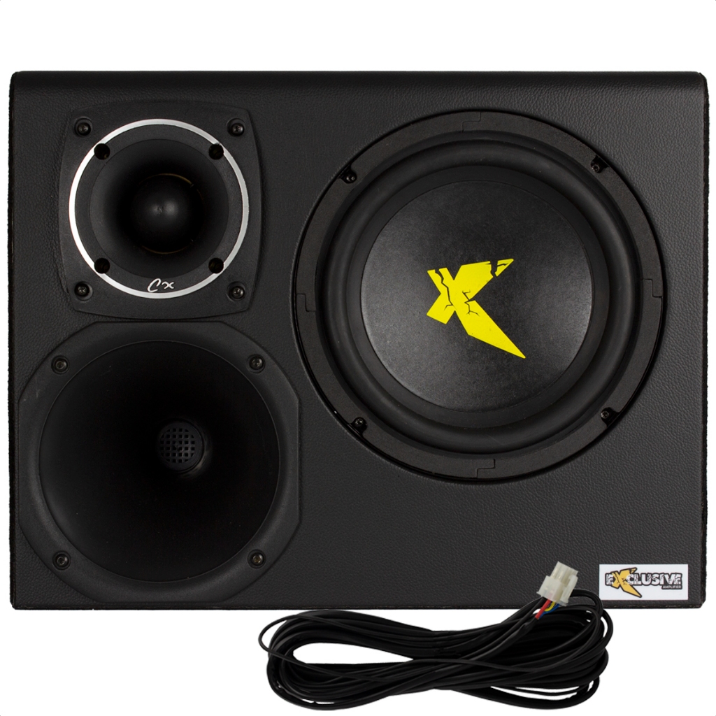 Caixa Amplificada Exclusive Xc 200 Trio Subwoofer Driver Tweeter
