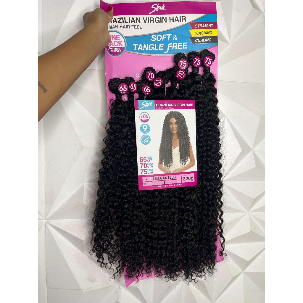 CABELO CACHEADO LEILA XL PLUS BRAZILIAN VIRGIN HAIR 320G | Shopee