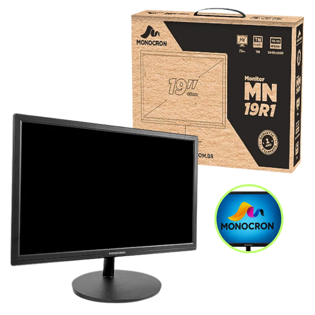Monitor Monocron Office Tela 19
