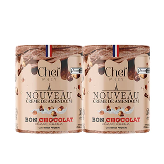 Kit 2 Pasta de Amendoim Com Proteína Whey Protein 600g - Chef Whey em Oferta na Shopee