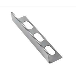 Perfil Filete L soleira Piso Escovado Transição Inox 304 - 1 Metro