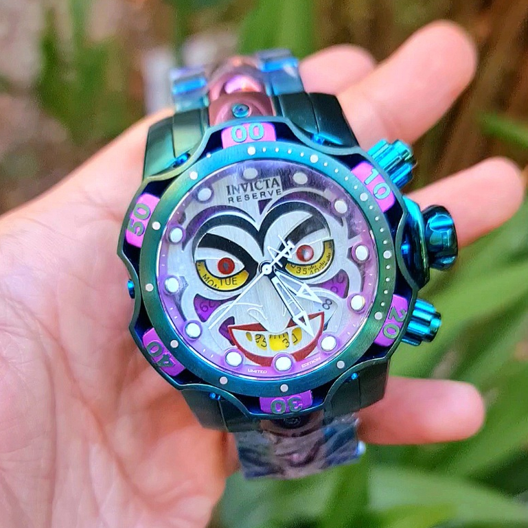 Relógio Joker Reserve Dc Comics 30063 banhado a ouro edição