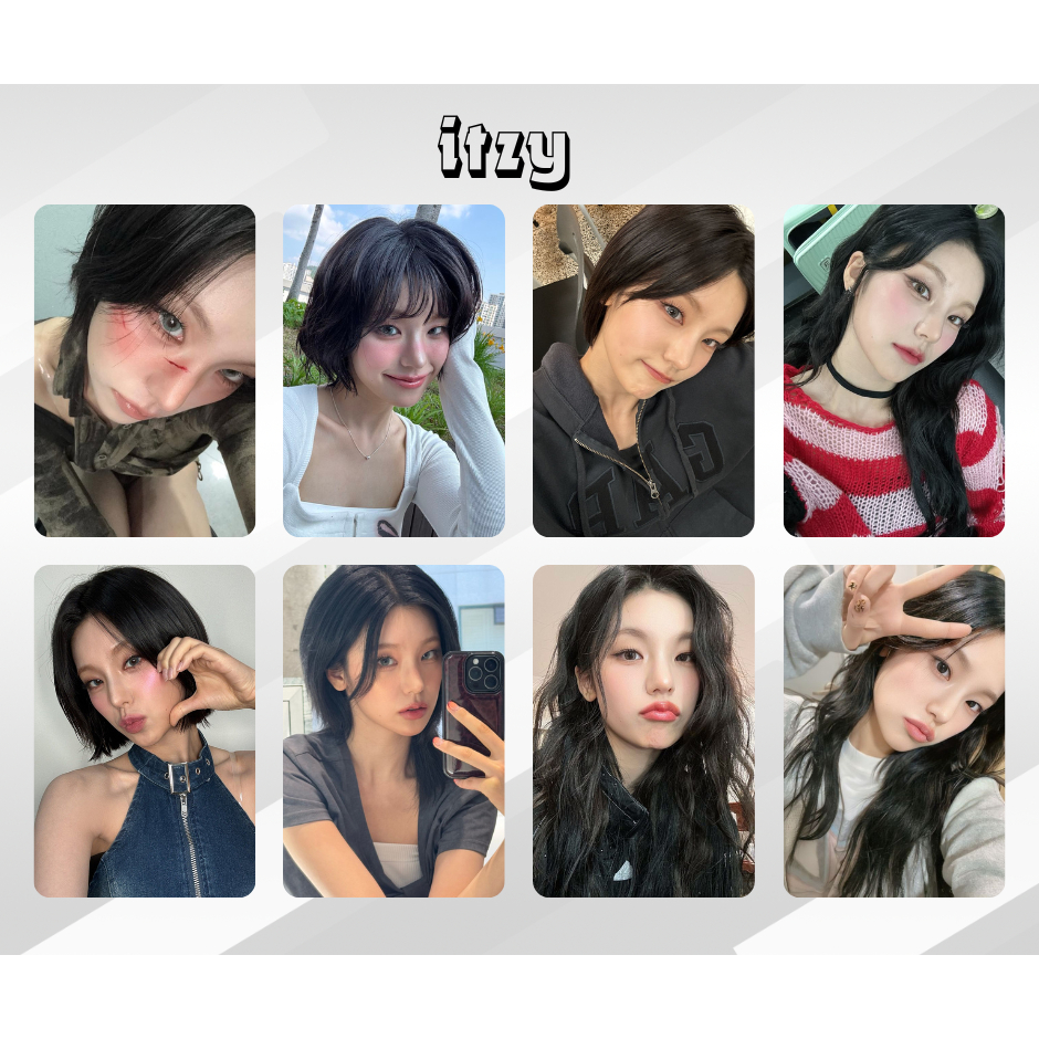 ITZY - Kit photocards Selca com verso - YEJI - RYUJIN - CHAERYEONG