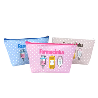 Necessaire Farmacinha Porta Remedio Pronta Entrega Medicamentos Dia a Dia Enfermagem Estampa em Oferta na Shopee