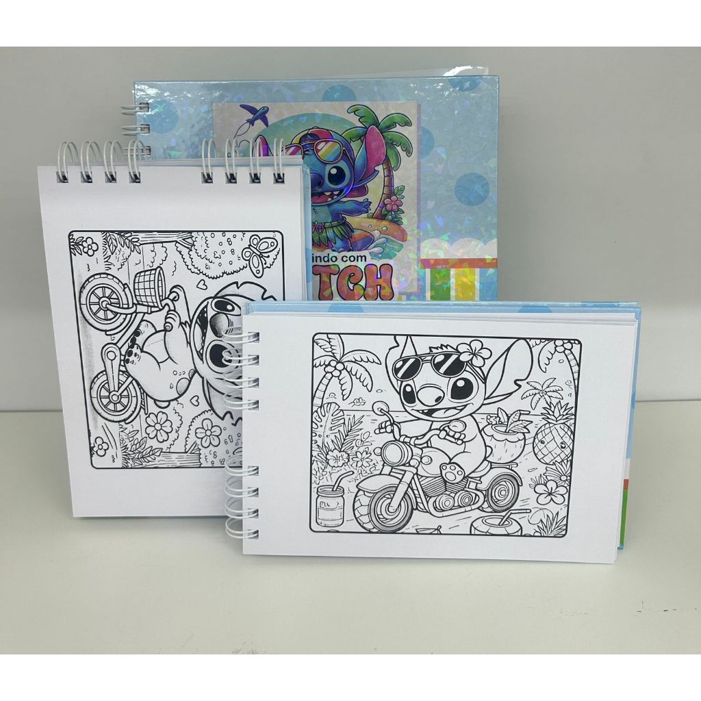 Livro de Colorir Stitch Capa Dura de Desenho Pintura Goods 50 paginas ...
