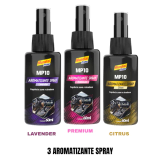 KIT 3 AROMATIZANTES/CHEIRINHO PARA CARRO,CASA-MUNDIAL PRIME 60ml