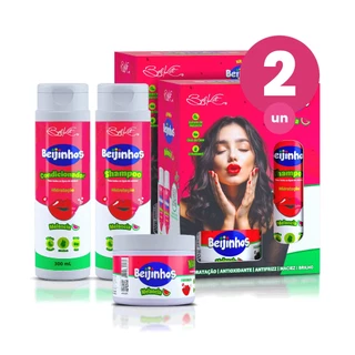 Kit Capilar 6 itens Beijinhos Melancia Recontrução Maciez e Brilho Belkit em Oferta na Shopee