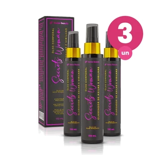Kit 3 Óleo Corporal Clareador Axilas e Região Íntima Secrets Woman 110ml Swiss Beauty Belkit em Oferta na Shopee