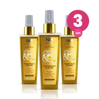 Kit 3 Óleo Extraordinário Tratamento Sublime 100ml Finaliza Nutre e Brilha os Cabelos Belkit em Oferta na Shopee