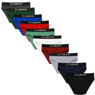 Kit 12 Cueca Slip AdultoTradicional do P ao Plus Size Microfibra