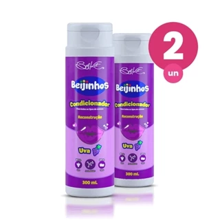 Kit 2 Condicionador Hidratante Beijinhos Uva 300ml Belkit em Oferta na Shopee