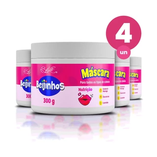 Kit 4 Máscara Capilar Hidratante Beijinhos 300g Belkit em Oferta na Shopee