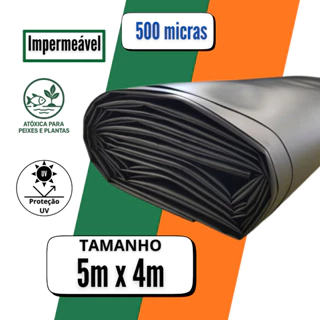 Lona 5x4 PEAD Para Lago Tanque Geomembrana 0,5mm 500 Micras