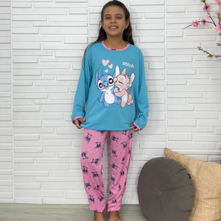 Pijama Infantil Personagem Malha Longo De Frio Inverno Djl em Oferta na Shopee