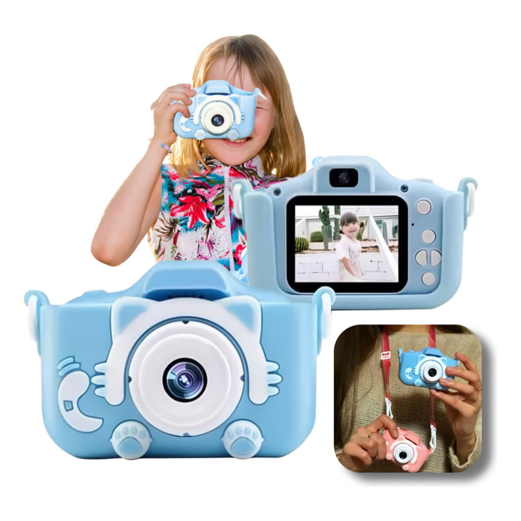 Câmera Máquina Fotográfica Infanto Juvenil Filmadora Hd Compacta Cor ...