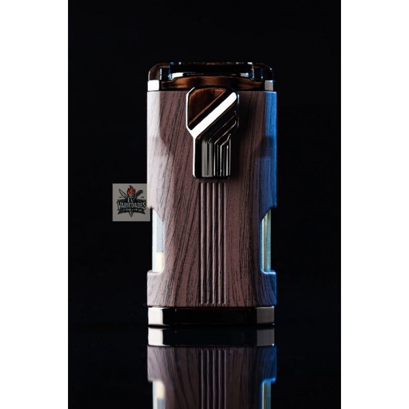 Isqueiro De Maçarico 3 Chama Personalidade De Metal Inflável De Três Charutos A Prova De Vento Descarregado