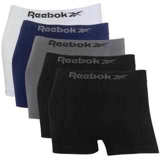 Kit 5 Cueca Boxer Reebok Masculina Sem Costura Original Lisa
